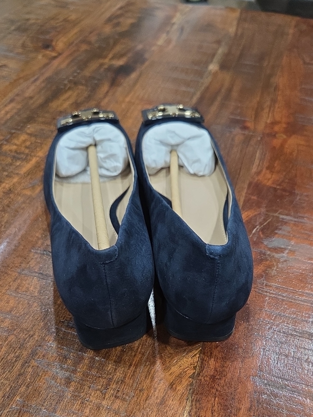 Tory Burch NIB Navy Suede GIGI Pump - Picture 5 of 10